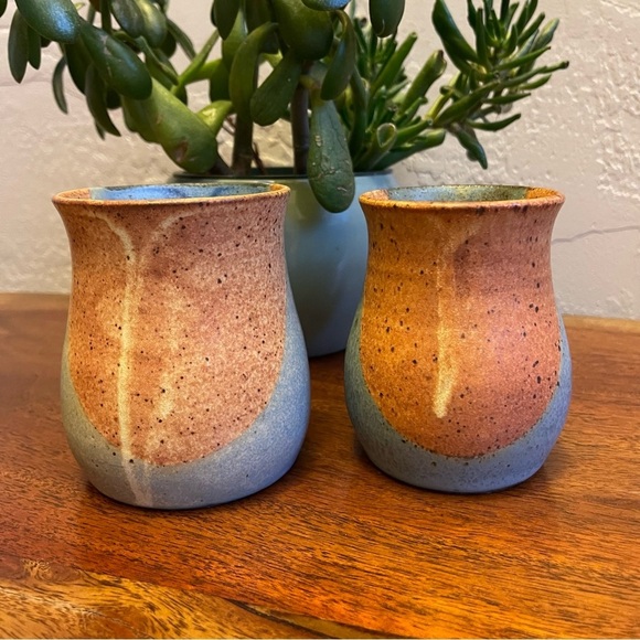 Ceramic Pottery Coffee Mug Bundle in Set of 2 Handmade Coffee Mug Western Color - Picture 5 of 7